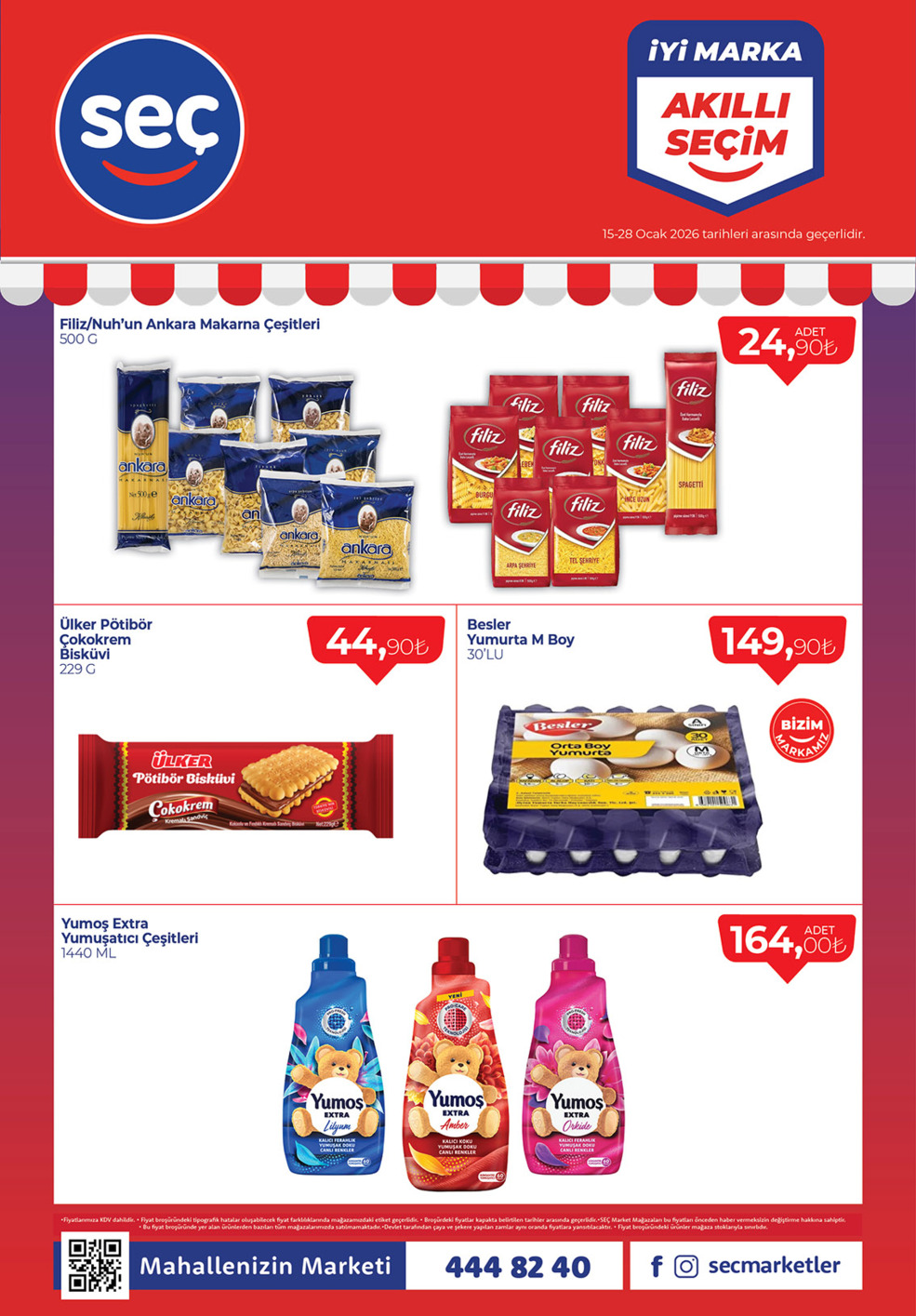 İyi Marka, Akıllı Seçim Ürünler 15-28 Ocak tarihleri arasında Mahallenizin Market'i Seç'te!